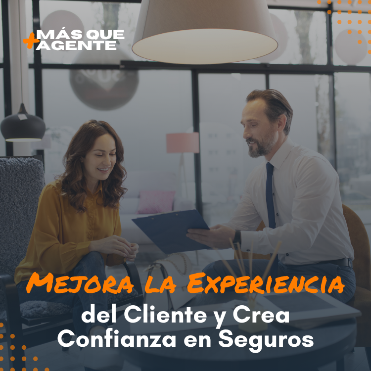 mejora la experiencia del cliente y crea confianza en seguros dos personas hombre y mujer charlando formal agente de seguros